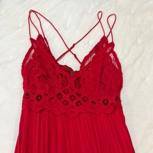 Free People Red Maxi Dress